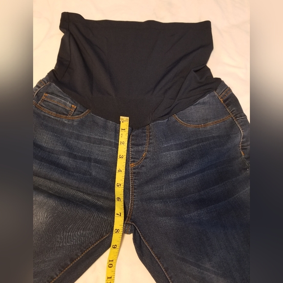 S.O.N.G Maternity Jeans Size L Color Blue - Picture 5 of 7